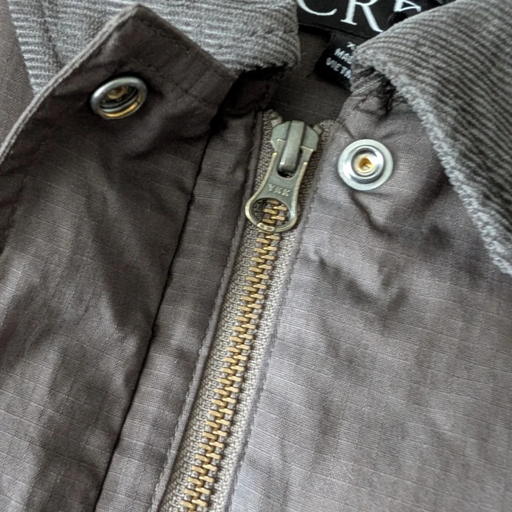 J Crew Cropped Barn Jacket in Ripstop Cotton New Size XXS Mossy‎ Brown CN056 Ora